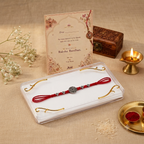Om Silver Plated Rakhi for Brother