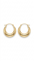 Chunky Gold Hoop Earrings