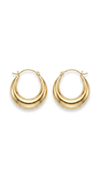 Chunky Gold Hoop Earrings