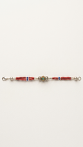 Handcrafted Coral Beaded Tibetan Bracelet