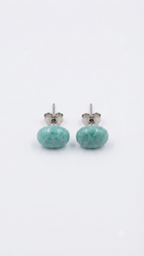 Natural Amazonite Stud Earrings
