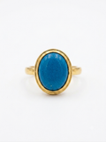 Natural Turquoise Ring in Gold