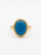 Natural Turquoise Ring in Gold