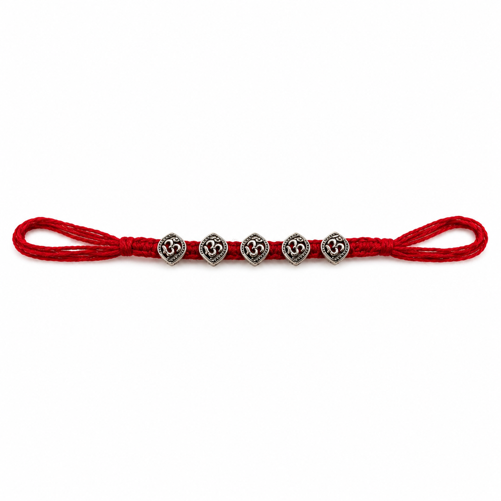 Spiritual Om Charm Rakhi | Traditional Hindu Festival Gift