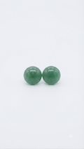 Natural Green Aventurine Stud Earrings