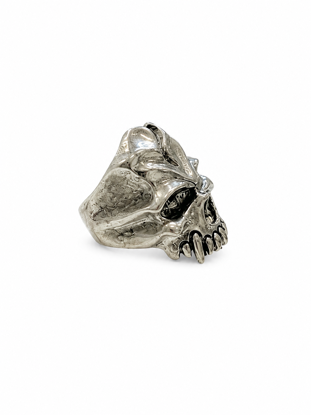 Men’s Skull Ring | Gothic Skull Statement Ring | Biker Ring