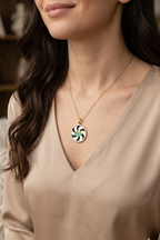 Evil Eye Pendant Necklace, Gold Protection Charm