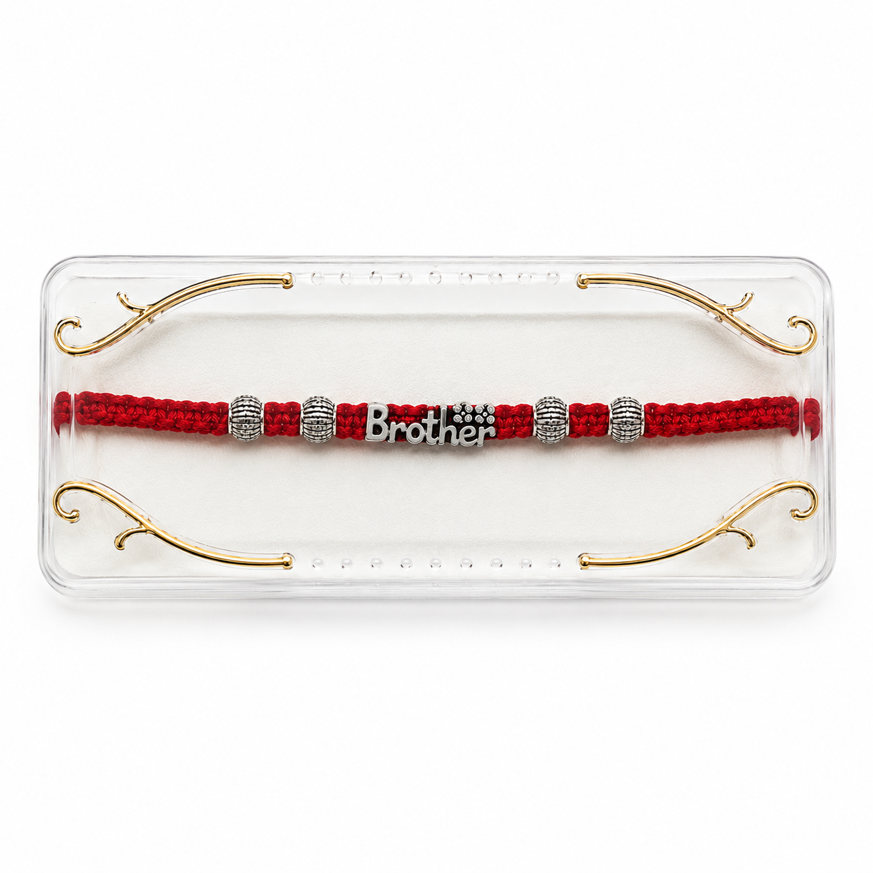 Silver Plated Brother Rakhi