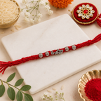 Silver Plated Brother Rakhi