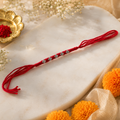 Classic Silver Plated Bead Rakhi