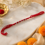 Classic Silver Plated Bead Rakhi
