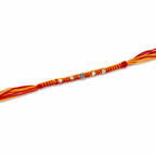 Floral Silver Plated Charm Rakhi