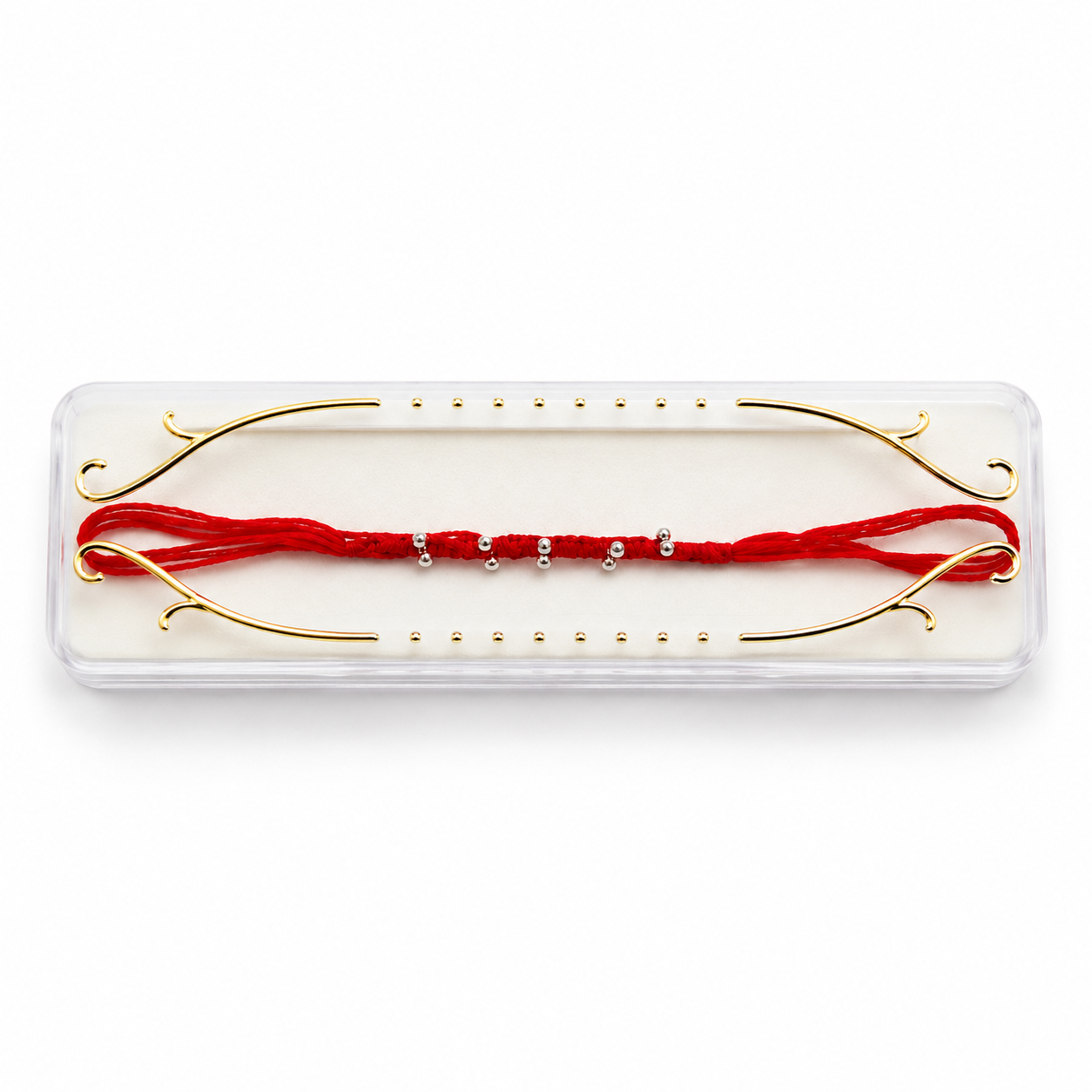 Panch Bead Silver Plated Rakhi