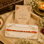 Floral Silver Plated Charm Rakhi