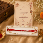 Panch Bead Silver Plated Rakhi