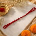 Panch Bead Silver Plated Rakhi