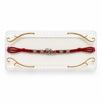Silver Plated Bhai Charm Rakhi