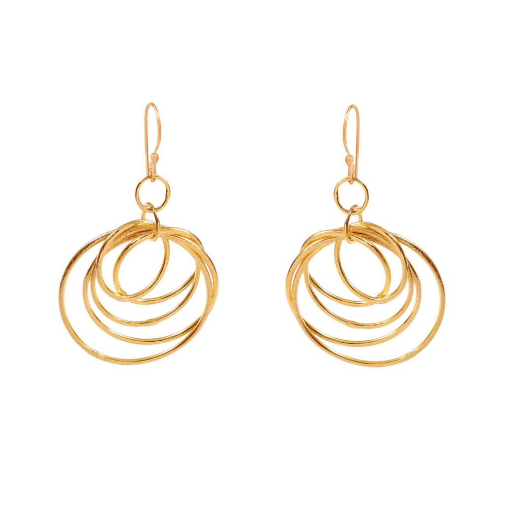 Elegant Gold Plated Drop Earrings for Women