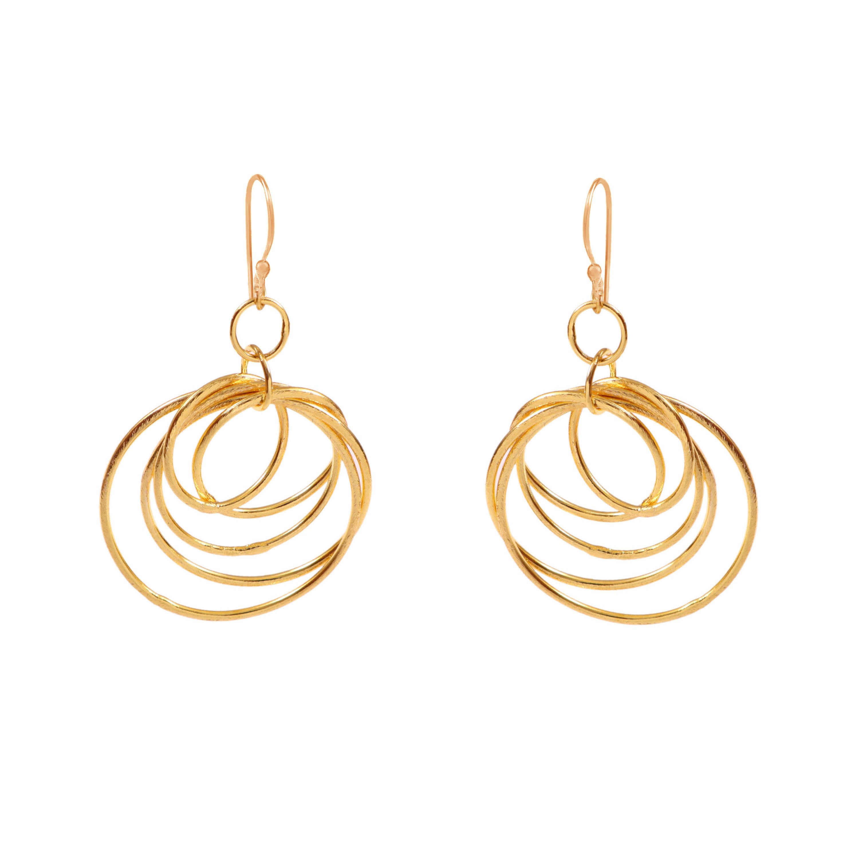 Elegant Gold Plated Drop Earrings for Women