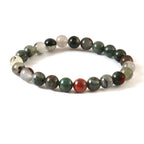 Natural African Bloodstone Beads Bracelet