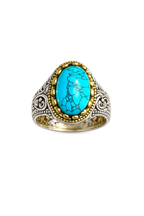 Vintage Turquoise Statement Ring