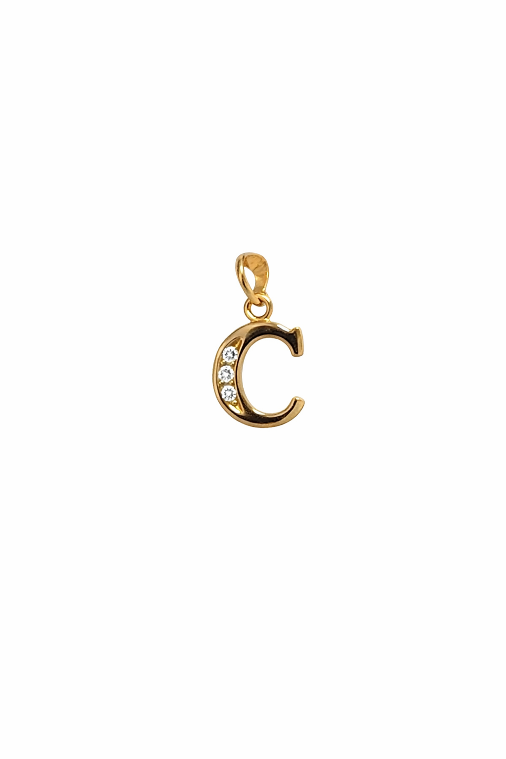 Elegant Gold Initial “C” Pendant Necklace