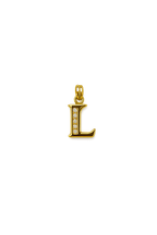 Elegant Gold Initial “L” Pendant