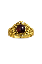 Vintage Gold Garnet Ring for Women