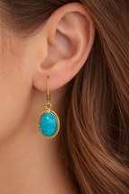 Turquoise Gemstone Dangle Earrings