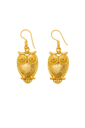 Golden Owl Dangle Earrings