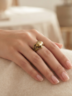 Frog Wrap Ring, Nature Inspired Animal Ring