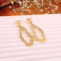 Minimalist Gold Abstract Drop Earrings Modern Geometric Statement Earrings