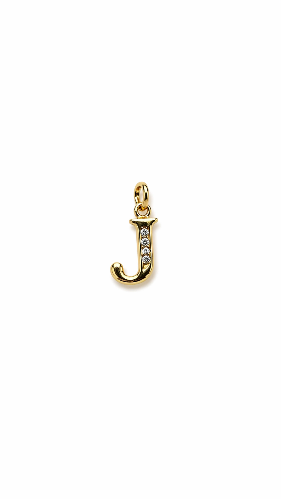 Elegant Gold Initial “J” Pendant Necklace