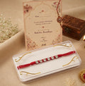 Silver Disc Rakhi for Brother