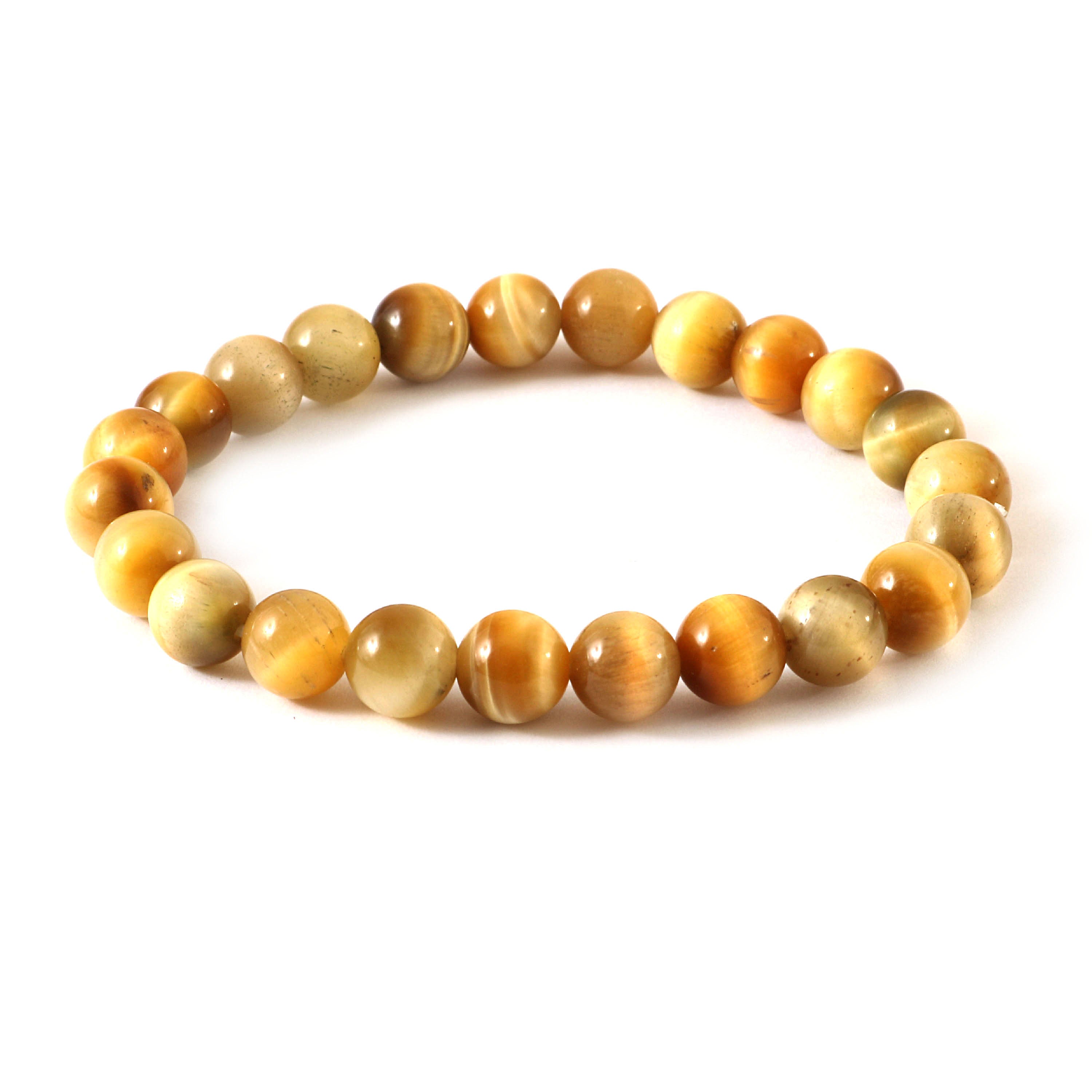 Natural Golden Tiger Eye Beaded Bracelet