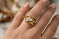 Golden Om Spiritual Ring