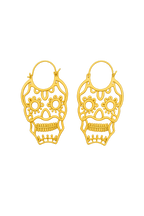Boho Skull Hoop Earrings