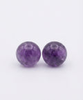 Natural Amethyst Stud Earrings