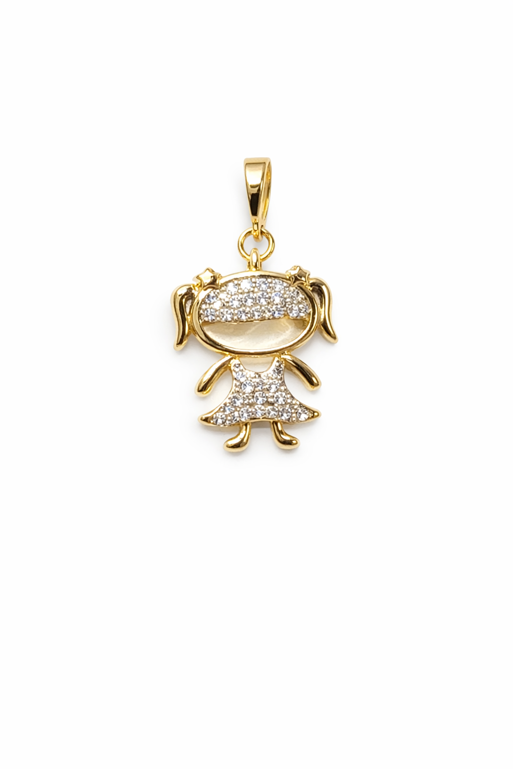 Gold Girl Pendant Necklace