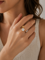 Gold Spiral Shell Ring