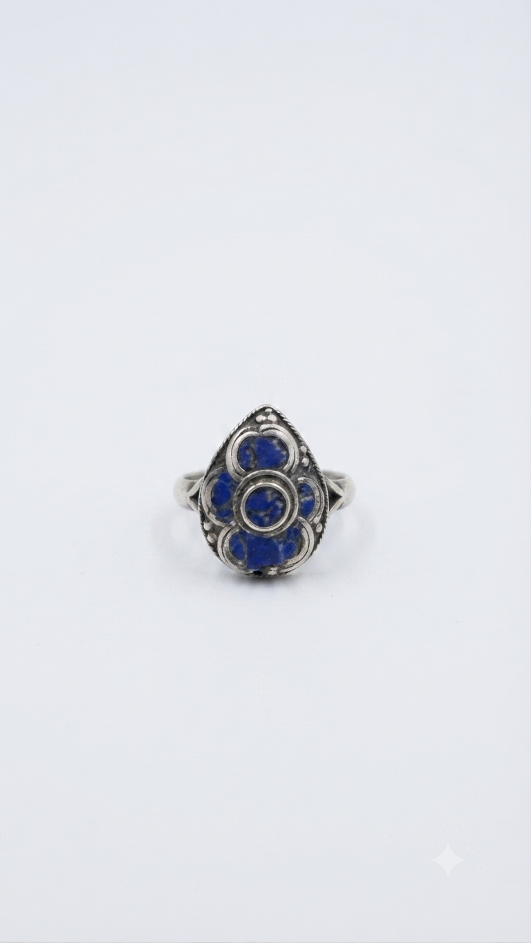 Vintage Tibetan Lapis Lazuli Ring