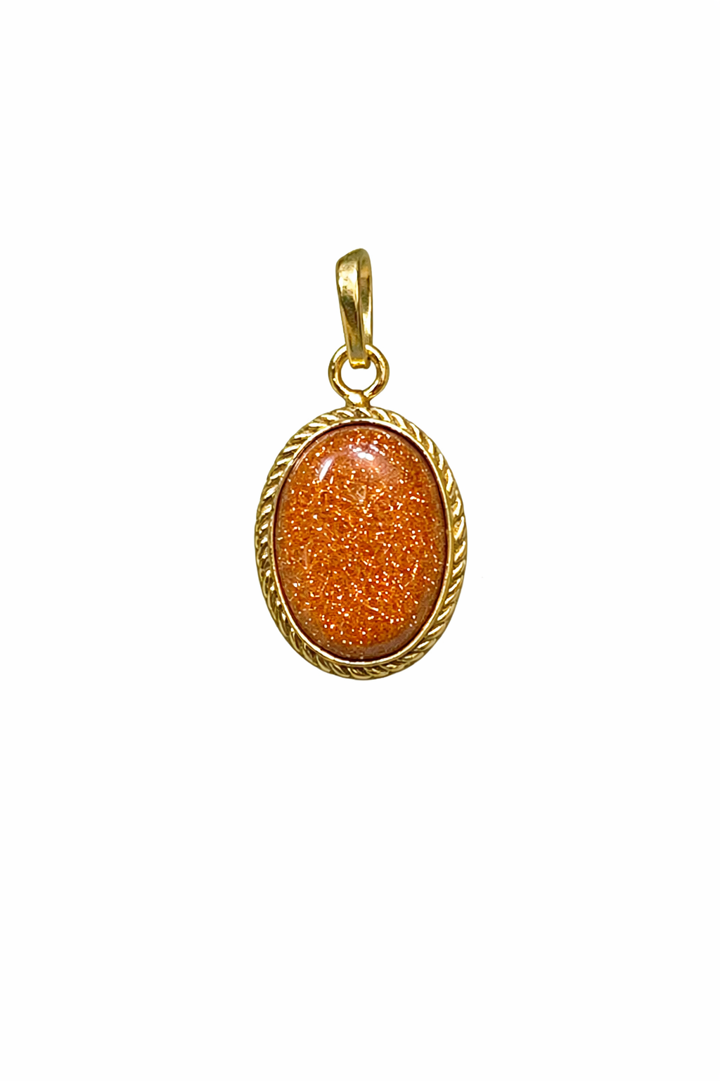 Sunstone Gemstone Pendant Gold