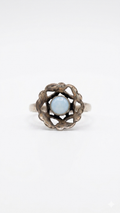 Vintage Floral Moonstone Ring