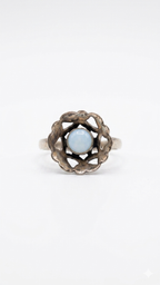 Vintage Floral Moonstone Ring