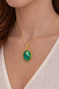 Vintage Malachite Style Elegant Pendant