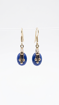 Vintage Blue Stone Drop Earrings