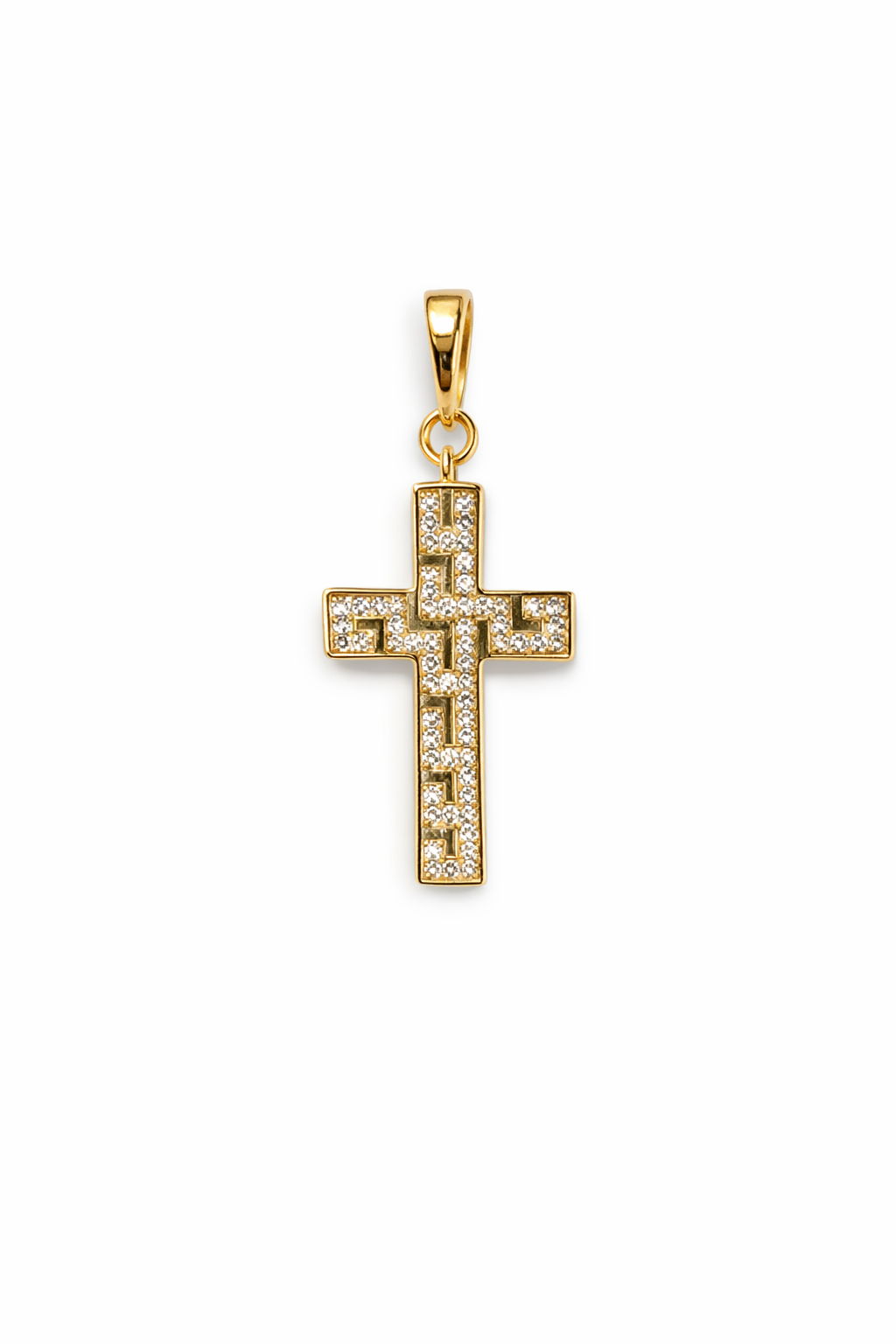 Gold Cross Pendant Necklace
