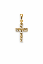 Gold Cross Pendant Necklace