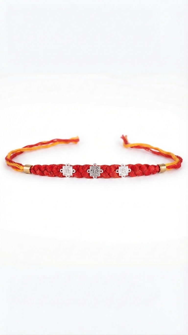 Pure Silver Raksha Bandhan Rakhi for Brother
