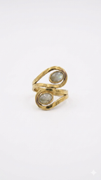 Boho Labradorite Wrap Ring for Women